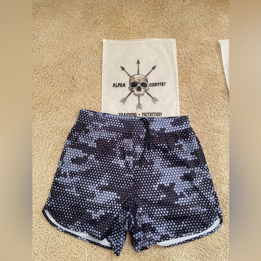 Men’s Black & Gray Performance Shorts